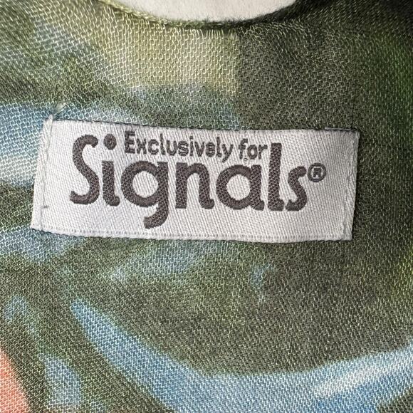 Signals Boho Tassel Hem 100% Modal Kimono Women One Size Large Scale Floral - Picture 12 of 12